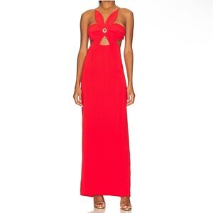 Ronny Kobo Raiza Red Formal Dress